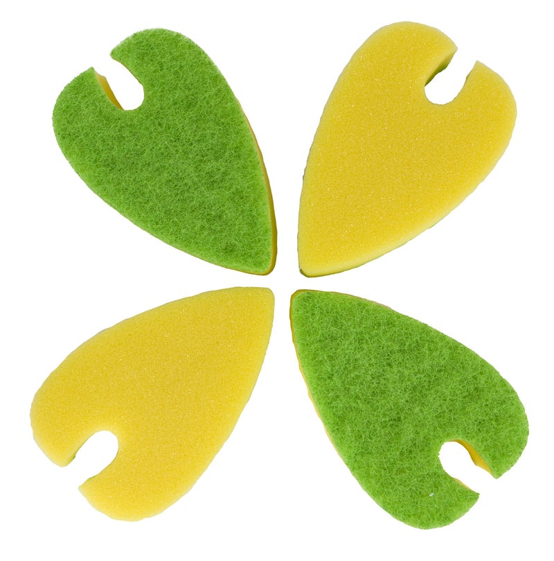 Evriholder Quick Dry Dishwashing Sponge, Versatile Slot to Clean Silverware, Easy to Hang on Any Faucet, Pack of 4 Sponges - Image 2